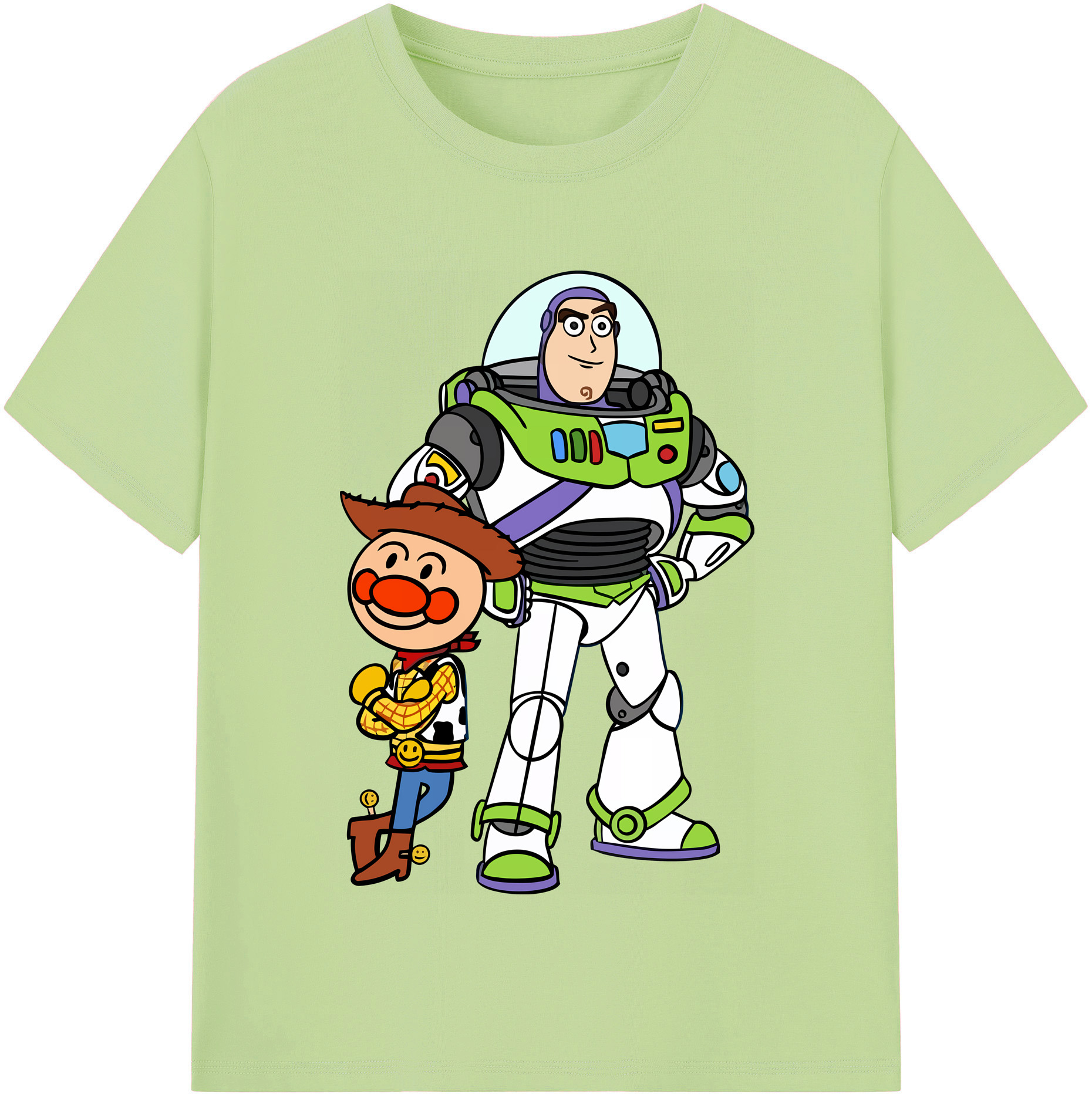 （画像用） アンパンマン Anpanman 綿100％半袖Tシャツ（フロントプリント）